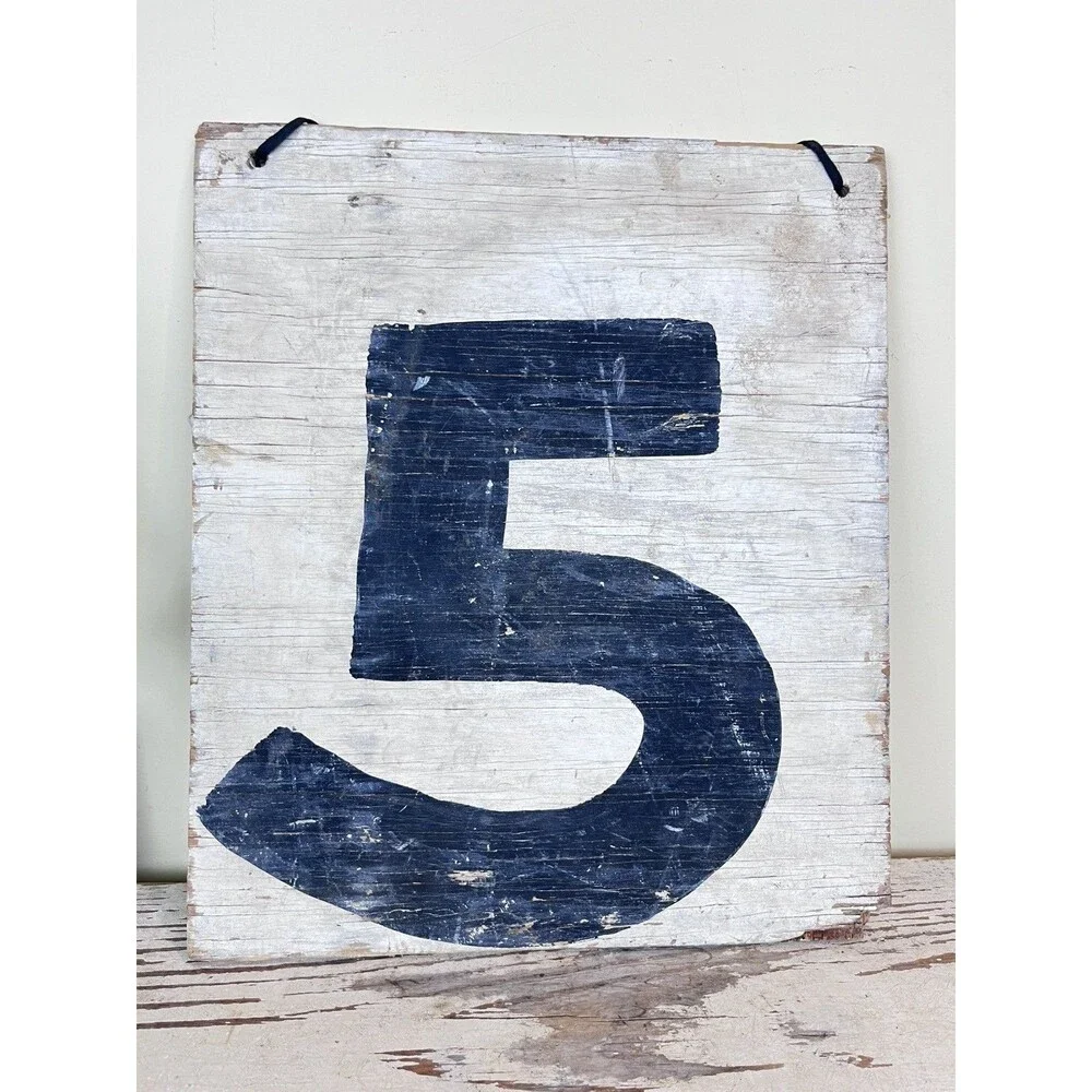 Vintage Rustic Primitive General Store Stall Wooden Hand Painted Sign 15.5”x13”